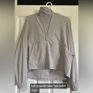 Lululemon half zip, size 6, windbreaker material